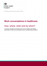 Work Conversations In Healthcare How Where When And By Whom